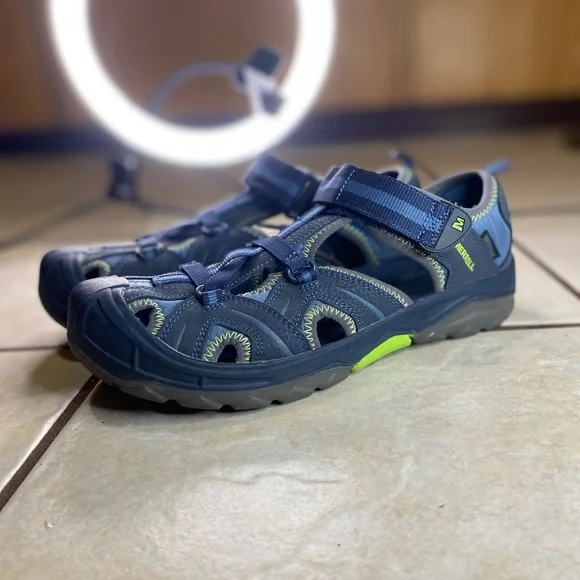 Merrell | NWOT Men\'s Hydrohiker Trail Sandals Sz 7 Merrell Hydro Hiker Sandals Boys 7 M Shoes Blue Trail  main image 2
